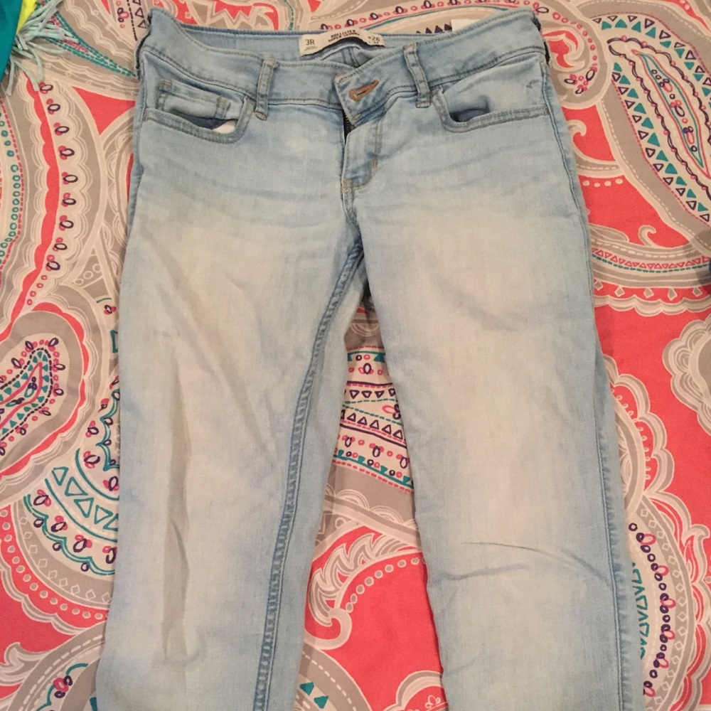 Hollister Light Wash Super Skinny Jeans
